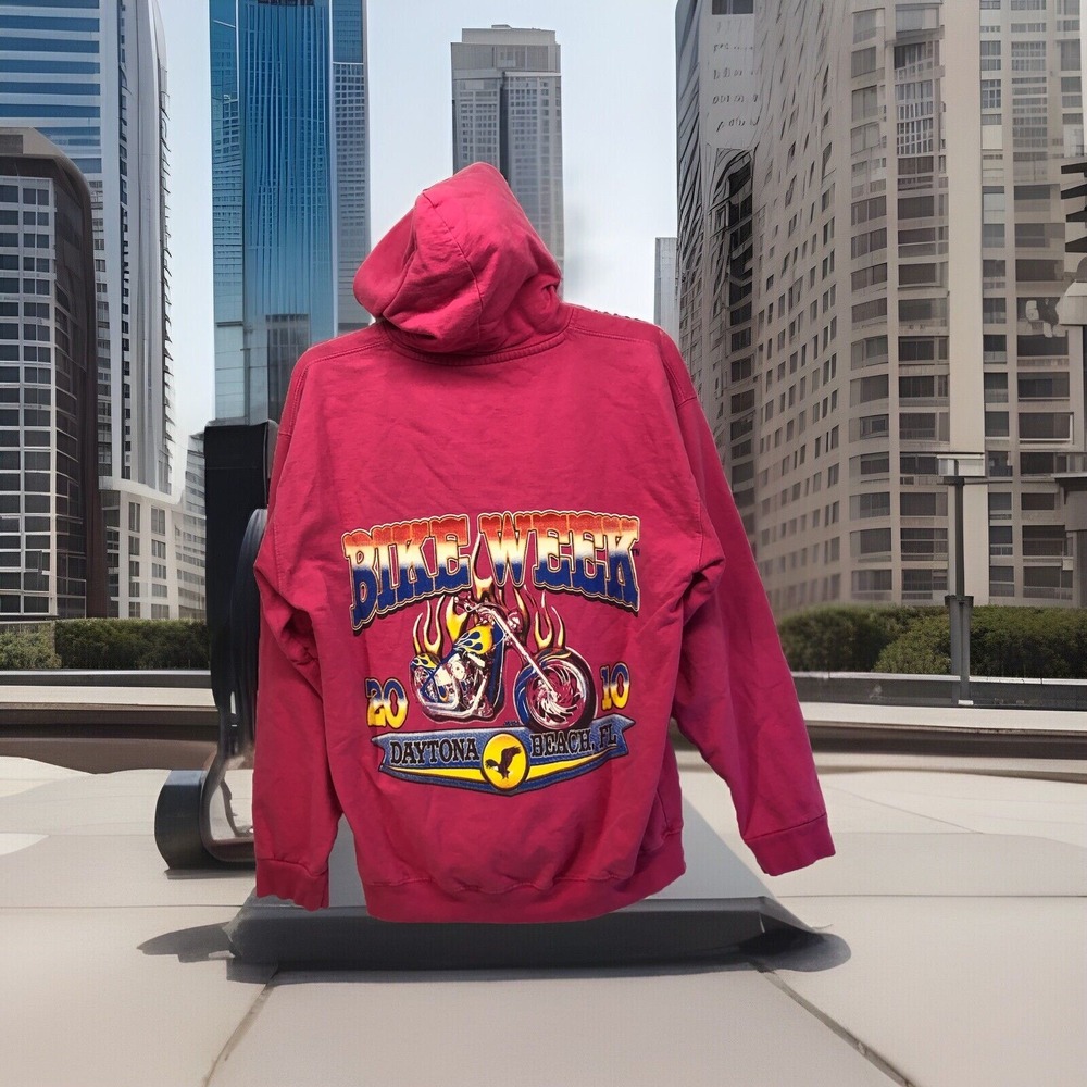 Daytona Beach Bike Week Hoodie 2010 Pink
